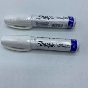 Sharpie Paint Market Oil Based Large Bold Point A Base D’Huile Blue 2 Packs